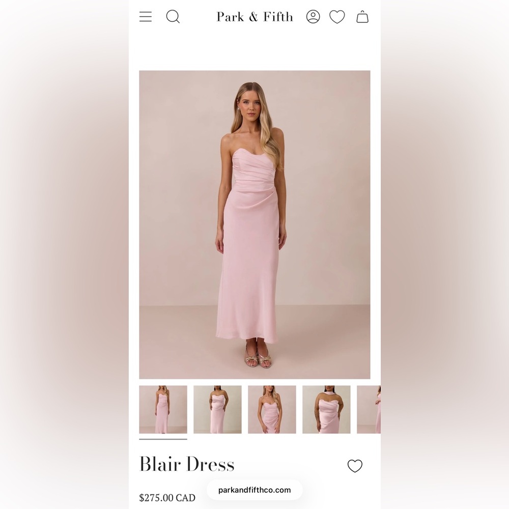 Park & Fifth Pink Blair Dress
